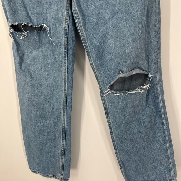 Abercrombie & Fitch The ‘90s Straight Jeans Ultra High Rise SHORT - Picture 4 of 7